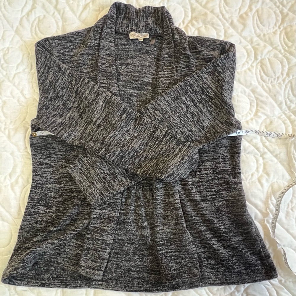 Carol Rose Charcoal Cardigan